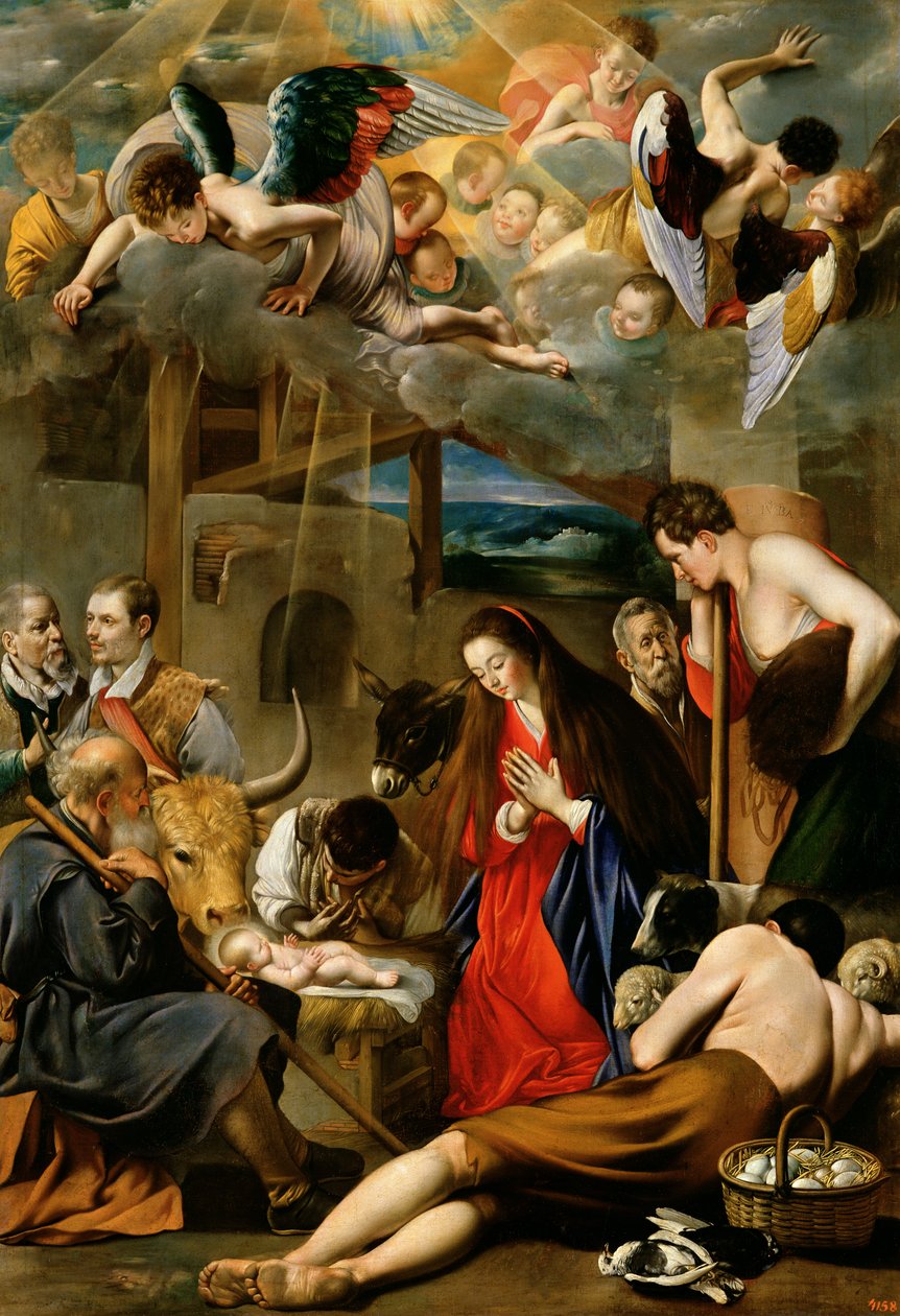 Klanění pastýřů, asi 1613 od Juan Bautista Maíno