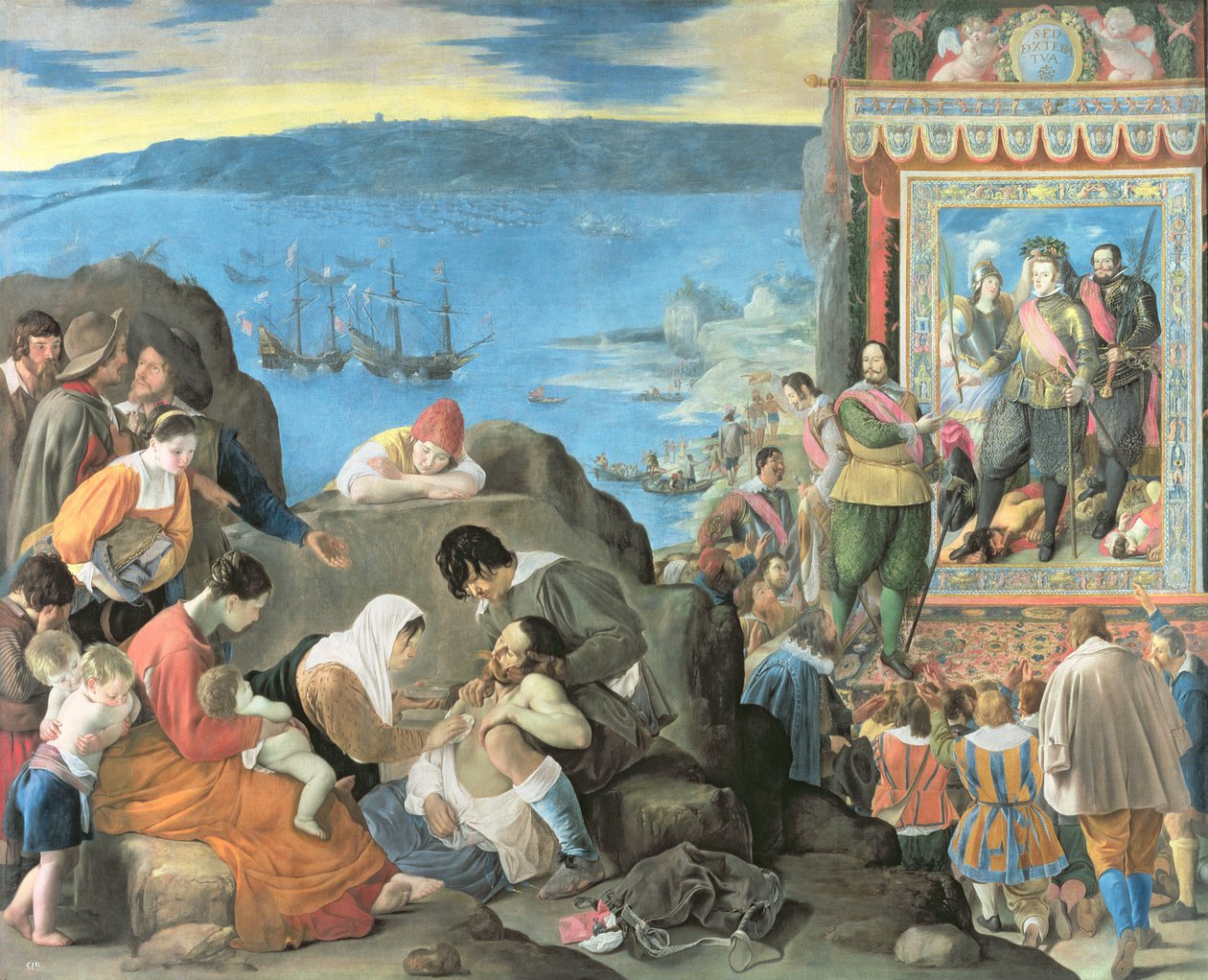 Obnova zálivu San Salvador, Brazílie, c.1634-35 od Juan Bautista Maíno