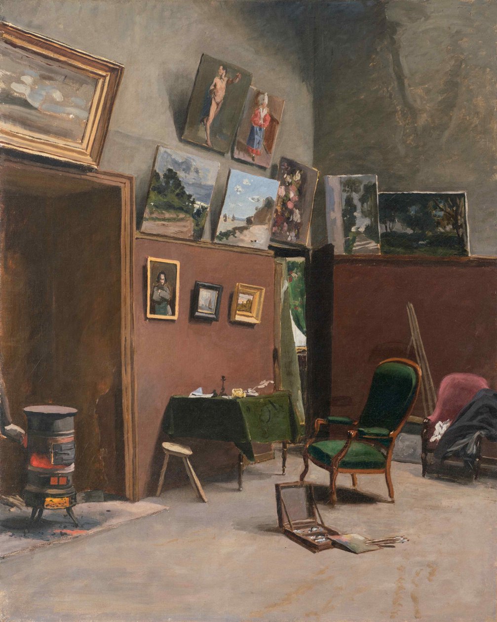 Ateliér umělce v Rue Furstenberg, 1865. od Frédéric Bazille