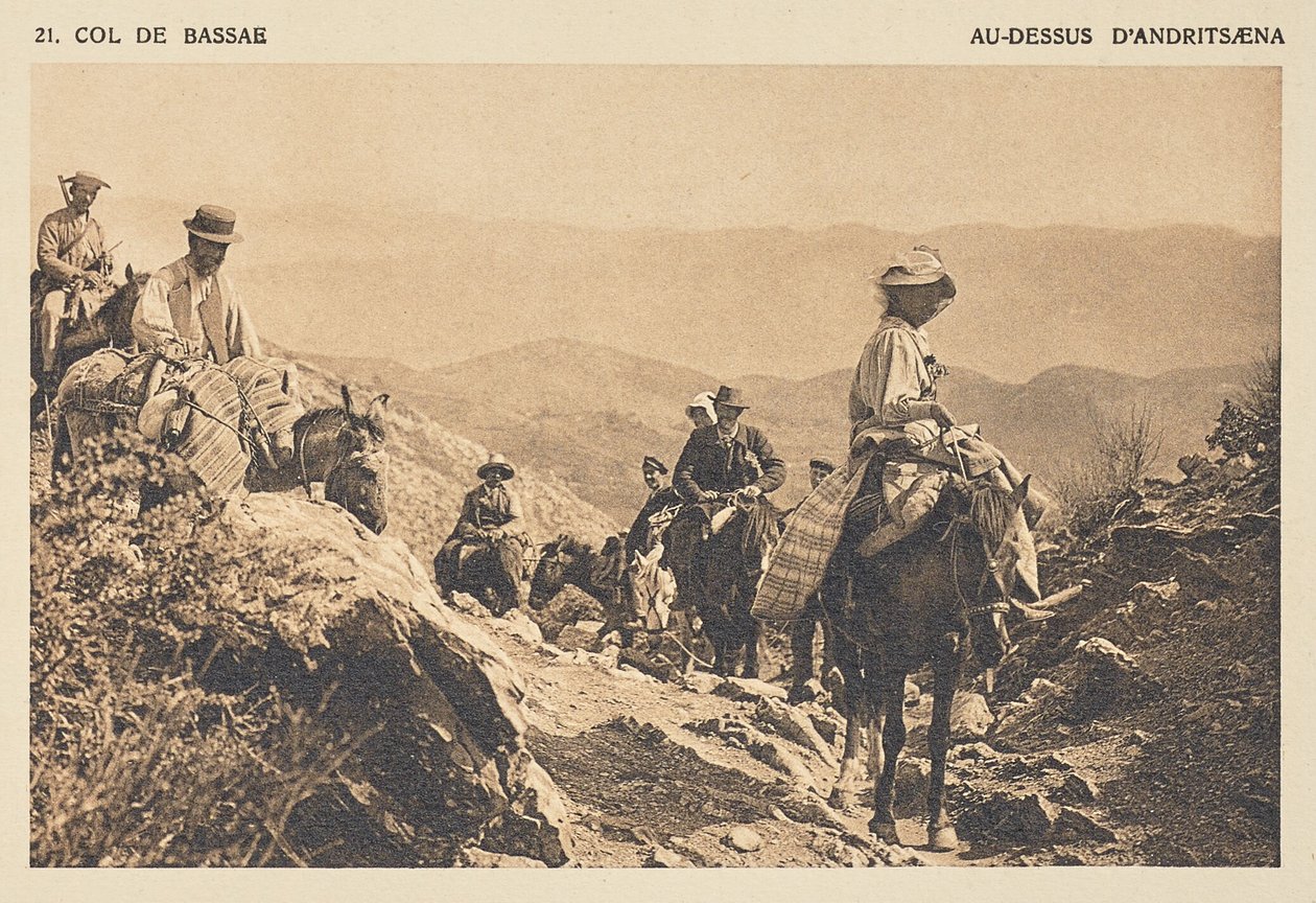 Bassæ Pass. Nad Andritsænou od Frédéric Boissonnas