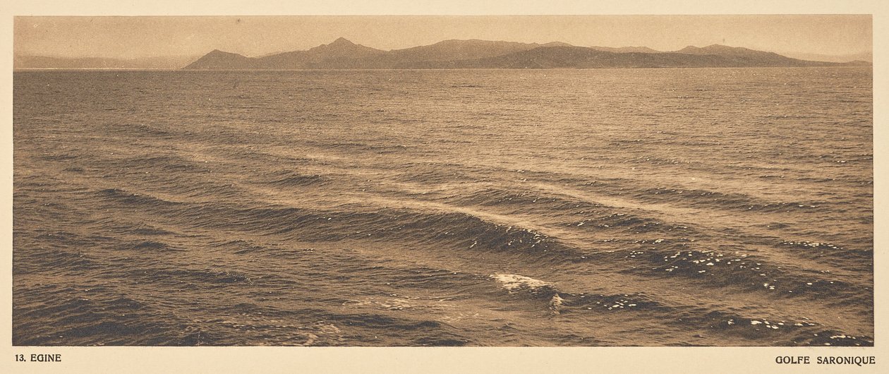 Aegina. Saronský záliv od Frédéric Boissonnas