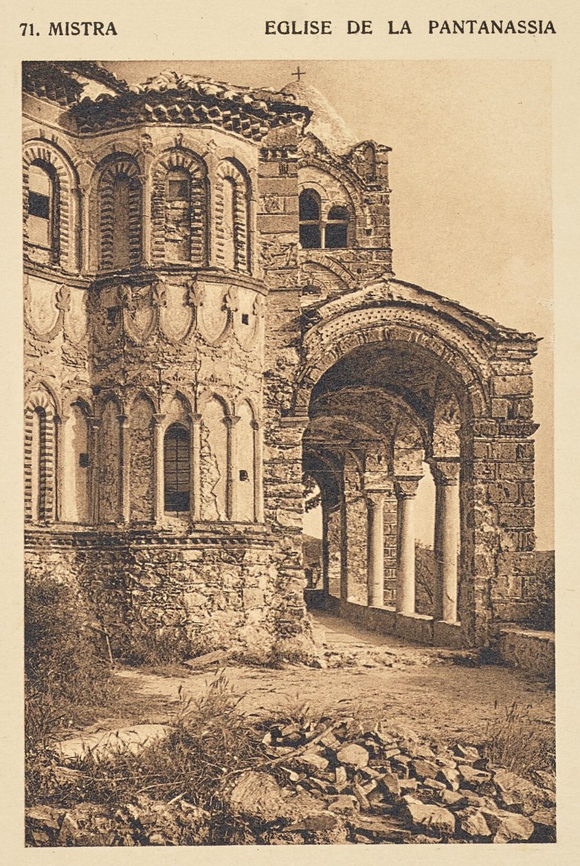 Mistra. Eglise de la Pantanassia od Frédéric Boissonnas