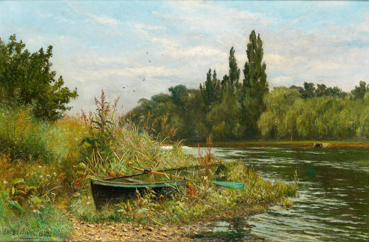 Tiché místo na řece Temži, 1882 od Fred Hines