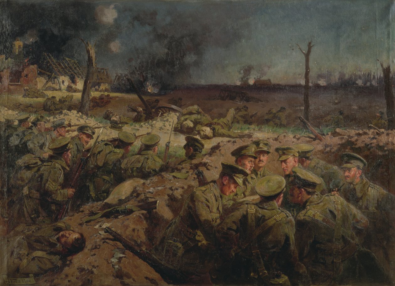 4. Suffolks v Neuve Chapelle dne 11. března 1915 od Fred Roe