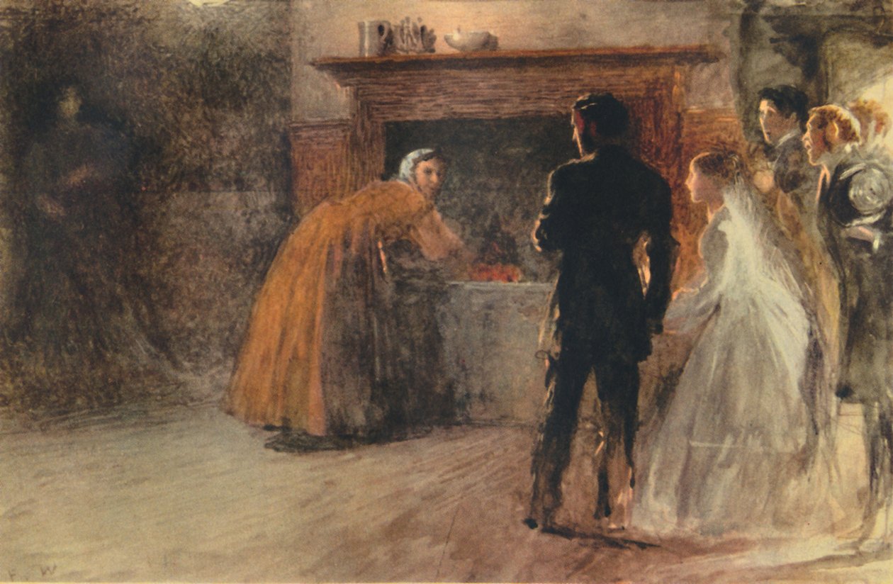 Návštěva šílené ženy po přerušeném manželství, c1870, 1942. od Fred Walker