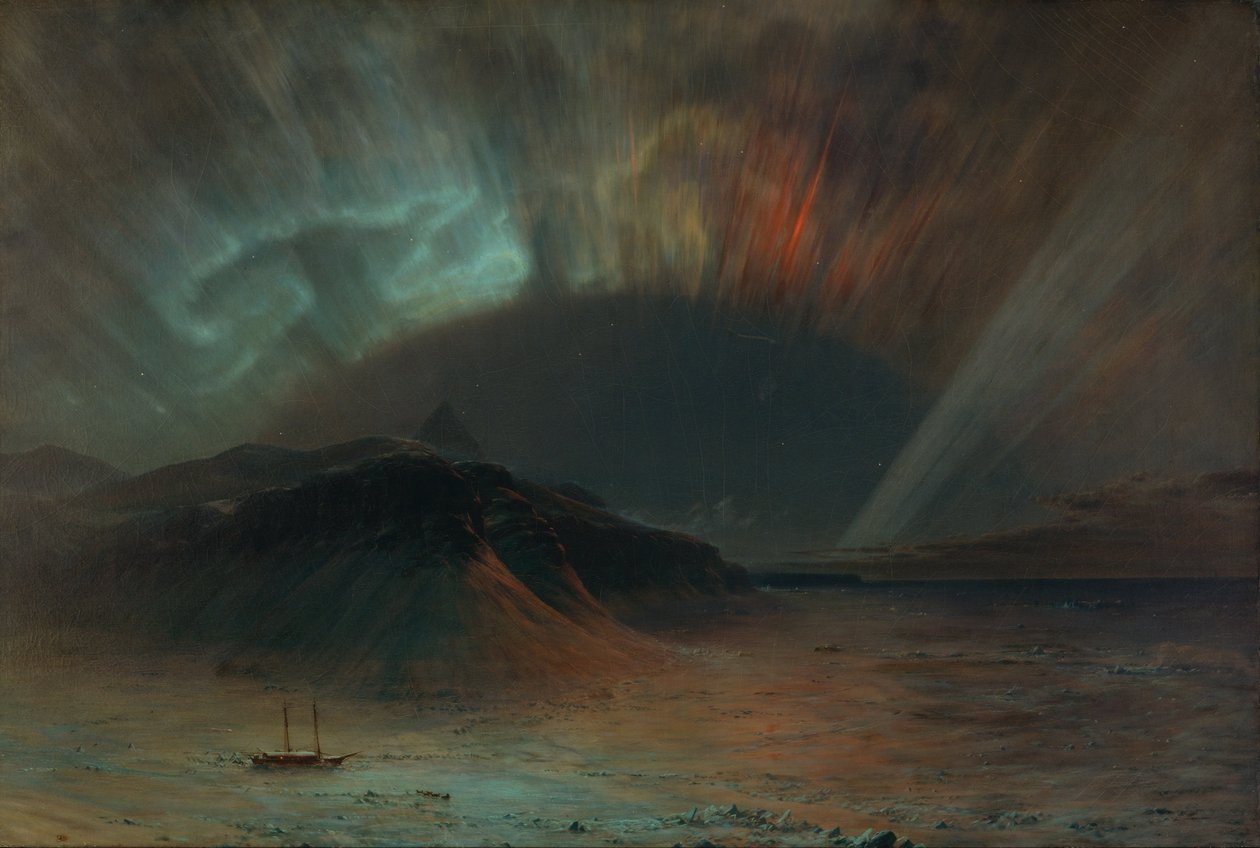 Polární záře od Frederic Edwin Church
