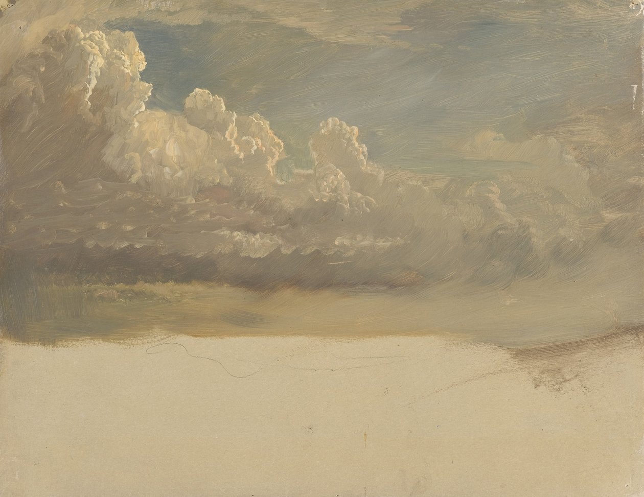 Cloudová studie od Frederic Edwin Church