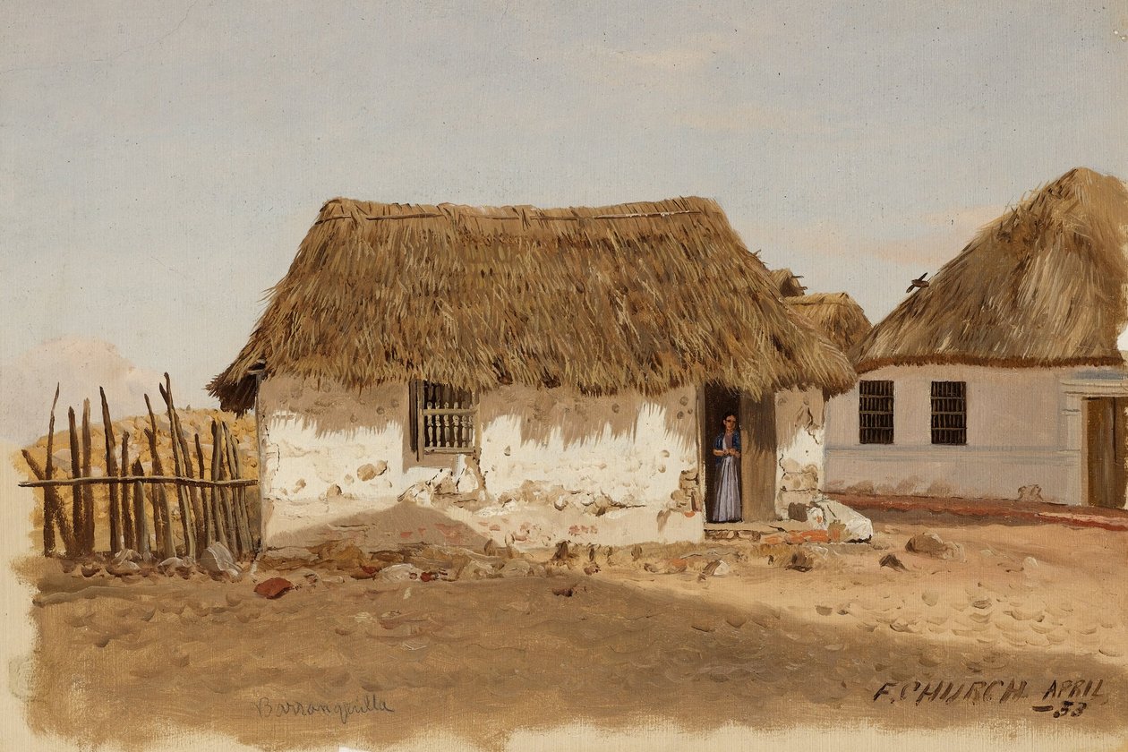 Kolumbie, Barranquilla, dva domy od Frederic Edwin Church