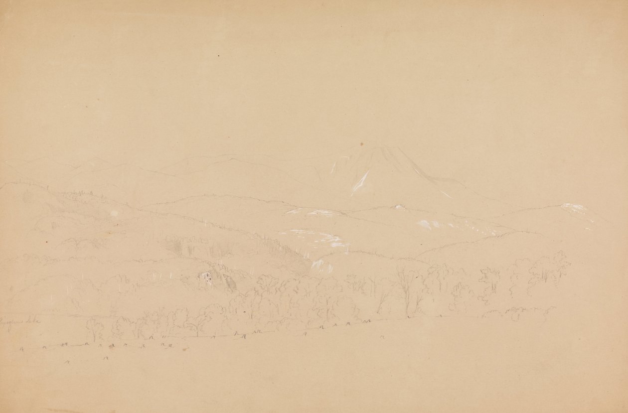 Pohled z dálky na Katahdin ze západu od Frederic Edwin Church