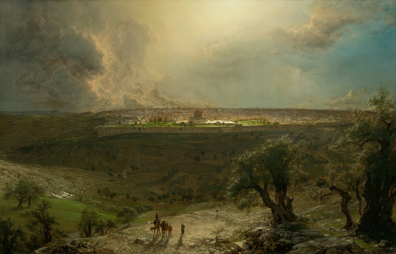 Jeruzalém z Olivetské hory od Frederic Edwin Church
