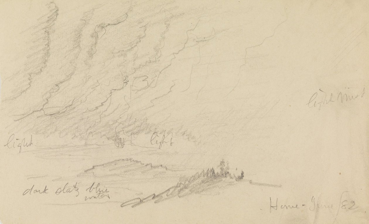 Mlha nad řekou a kopci od Frederic Edwin Church