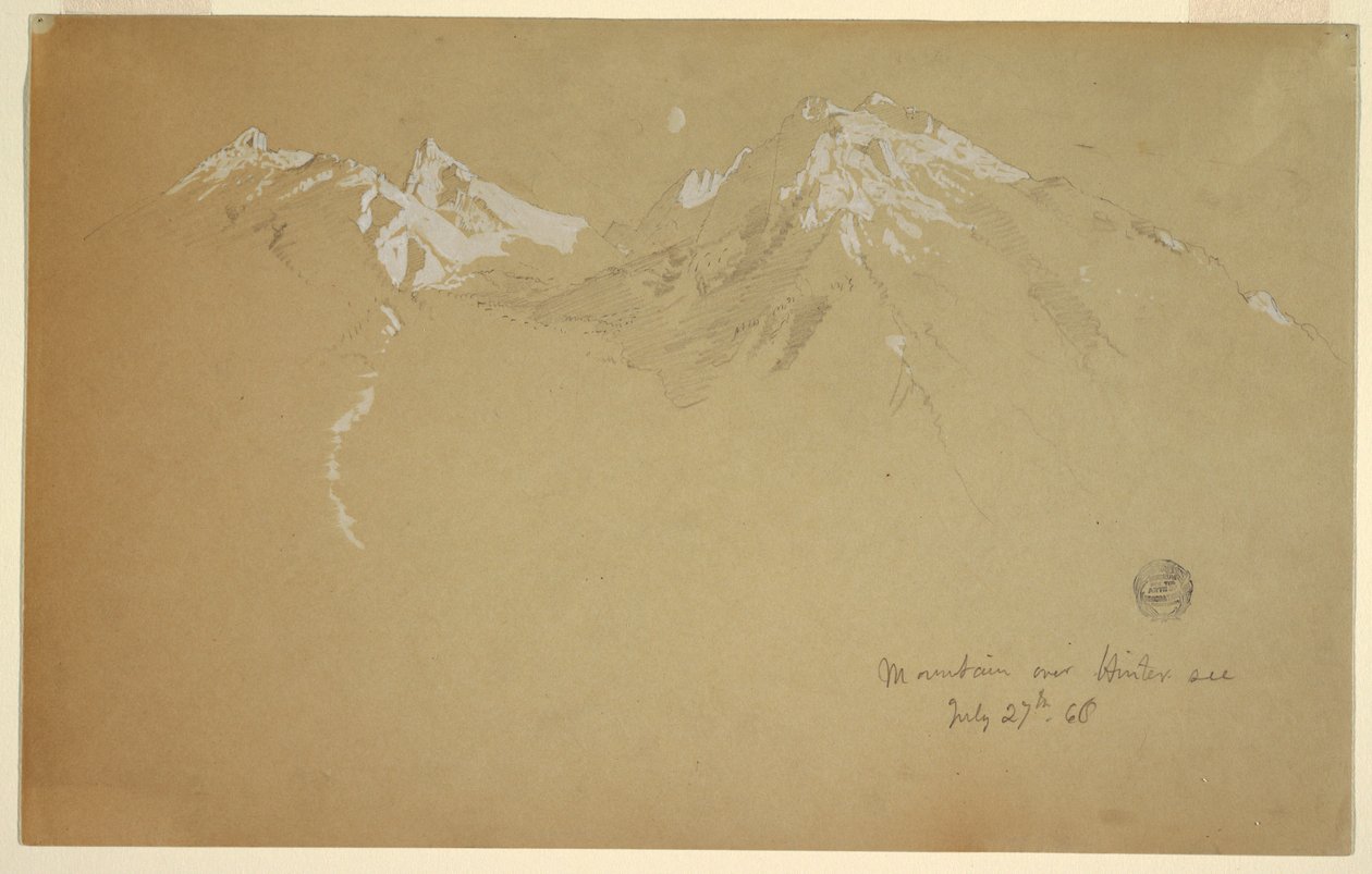 Hora nad Hintersee od Frederic Edwin Church