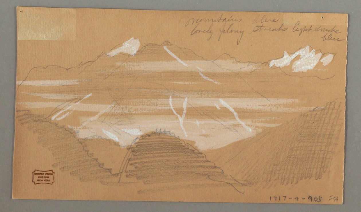 Dva domy, Rock od Frederic Edwin Church