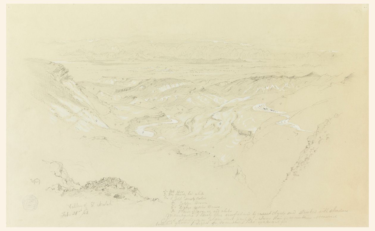 Údolí El Arabah od Frederic Edwin Church