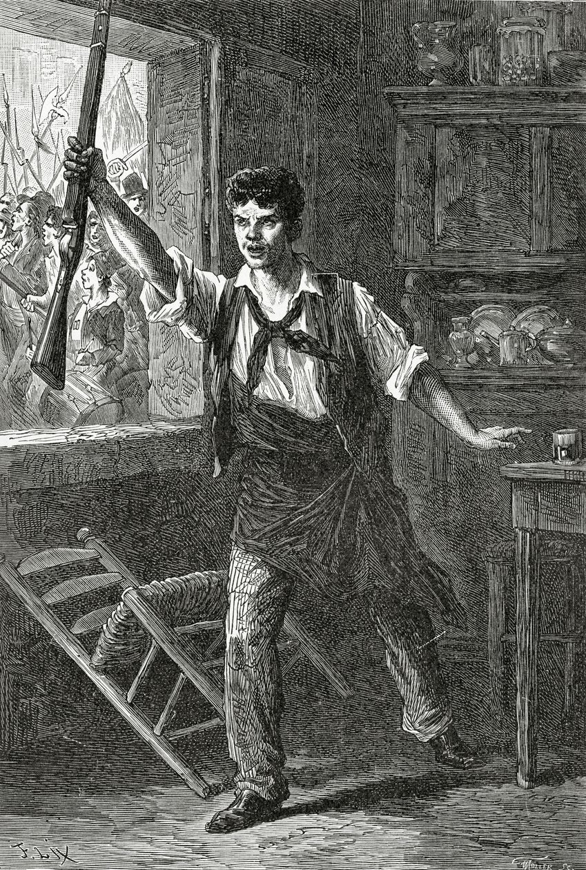 Le Parisien du Faubourg, 19. století (č. rytina) od Frederic Theodore Lix