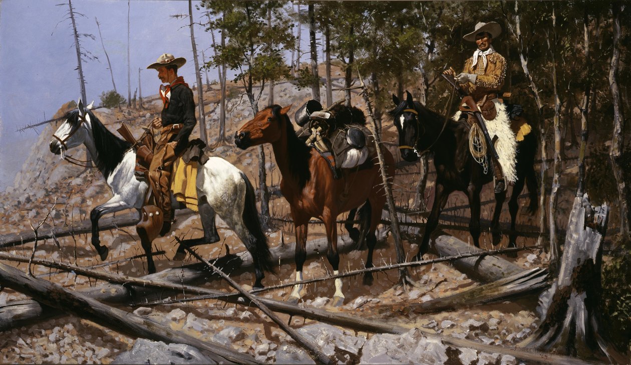 Hledání skotu od Frederic Remington