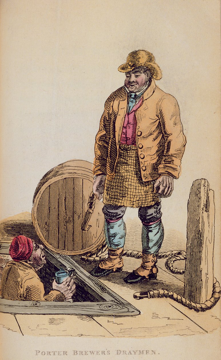 The Porter Brewers Drayman z Ackermannova „World in Miniature“ od Frederic Shoberl