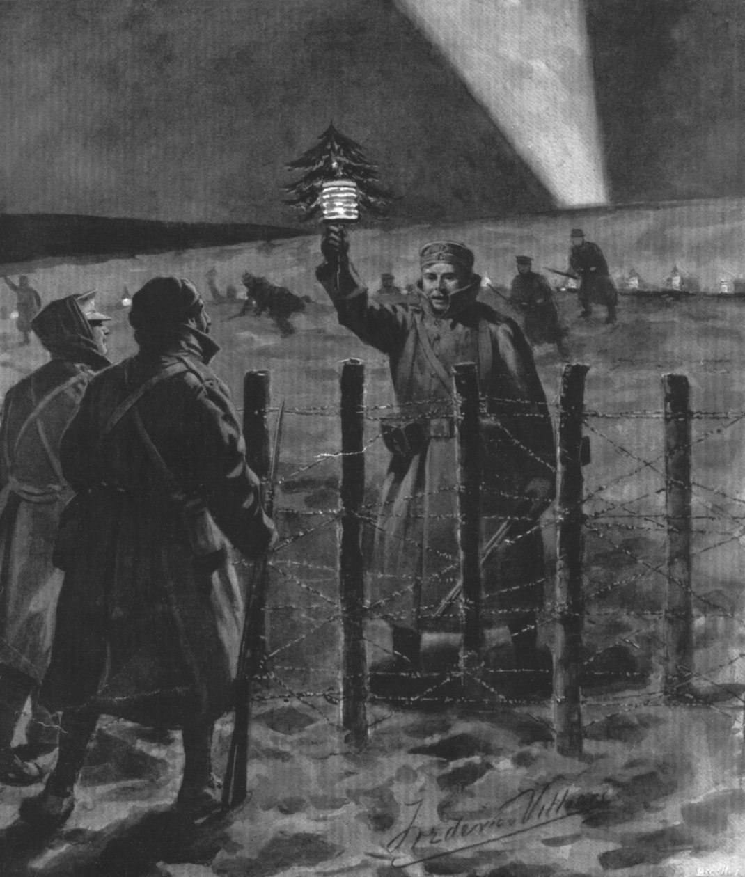 Vánoční příměří z roku 1914, zveřejněné v roce 1915 od Frederic Villiers