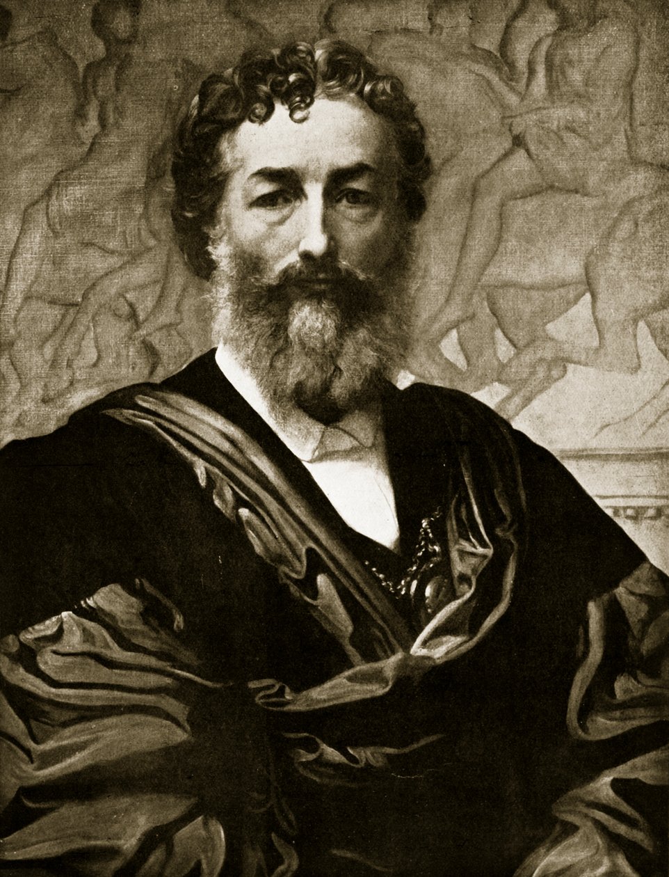 Autoportrét (litho) od Frederic (after) Leighton