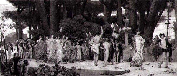Daphnephoria, tisk v Paříži Photogravure Goupil, hospoda. od The Fine Art Society od Frederic (after) Leighton