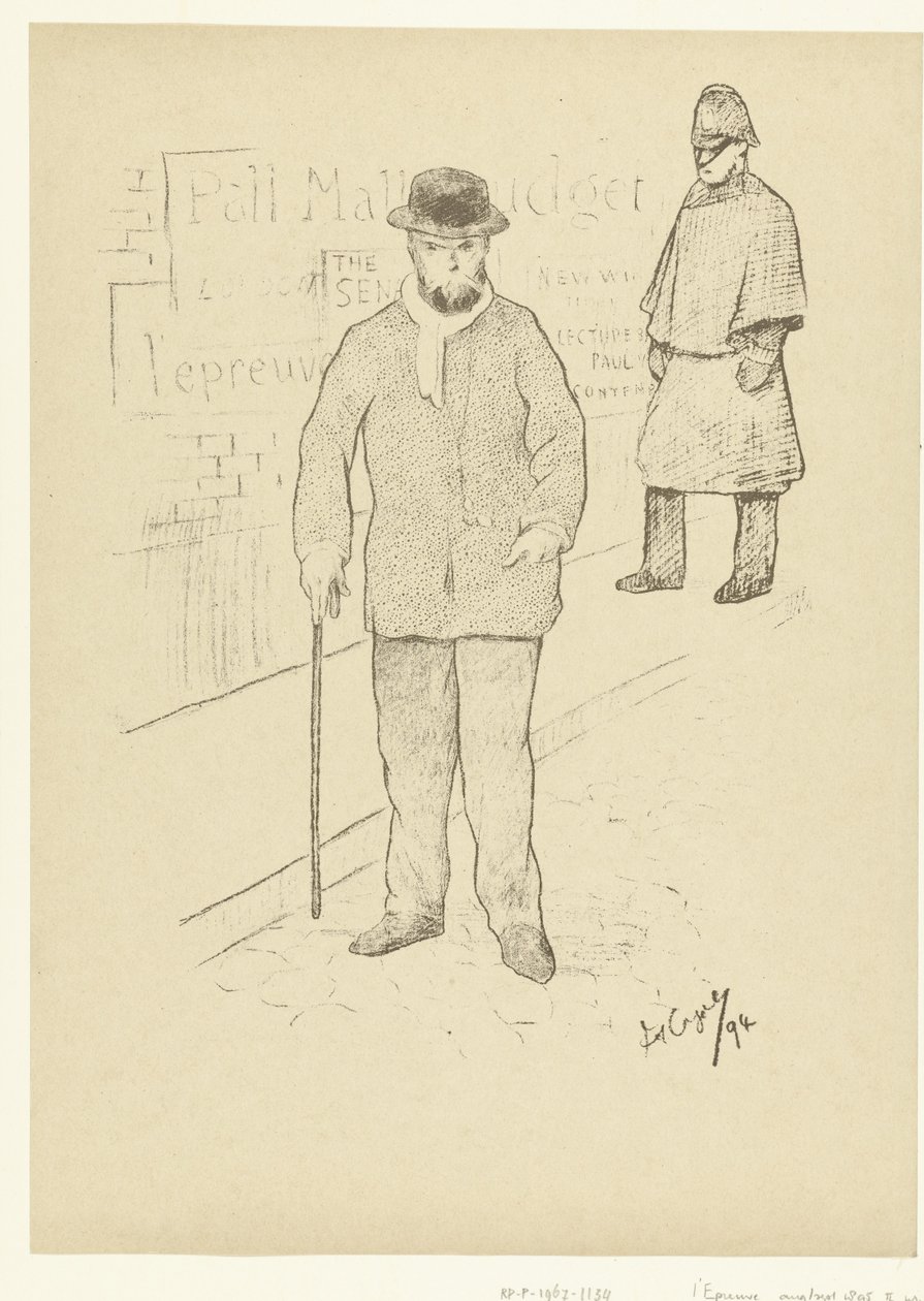 Portret van dichter Paul Verlaine v Londýně Paul Verlaine v Londýně The Trial (název série) od Frederic Auguste Cazals