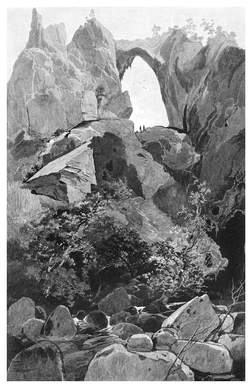 Carlotta Arch, Jenolan Caves, Nový Jižní Wales, Austrálie, 1886. od Frederic B. Schell