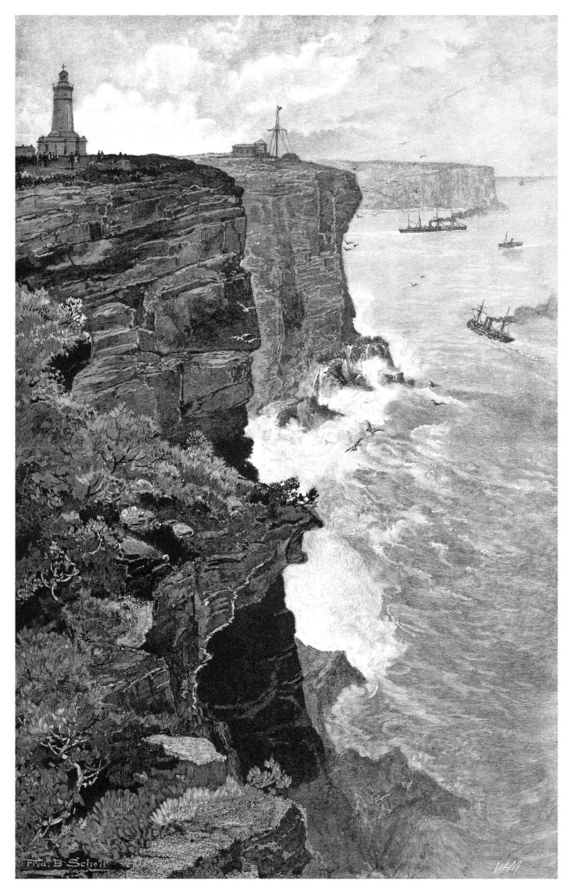 Sydney míří z jihu, Nový Jižní Wales, Austrálie, 1886. od Frederic B. Schell