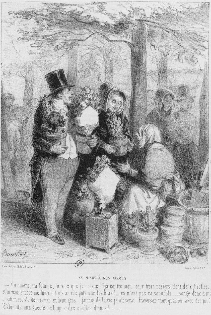 Květinový trh od Frederic Bouchot