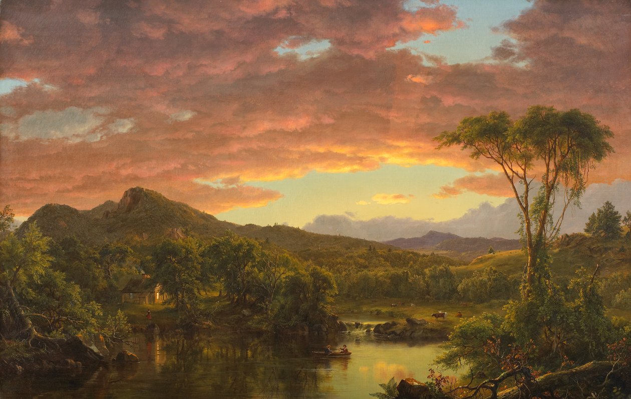 Venkovský domov od Frederic Edwin Church