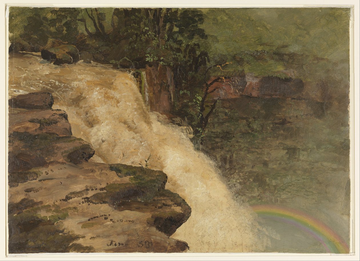 Vodopád v Kolumbii od Frederic Edwin Church