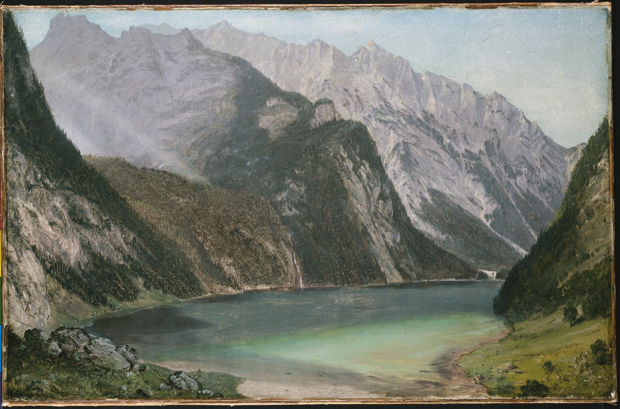 Alpské jezero od Frederic Edwin Church