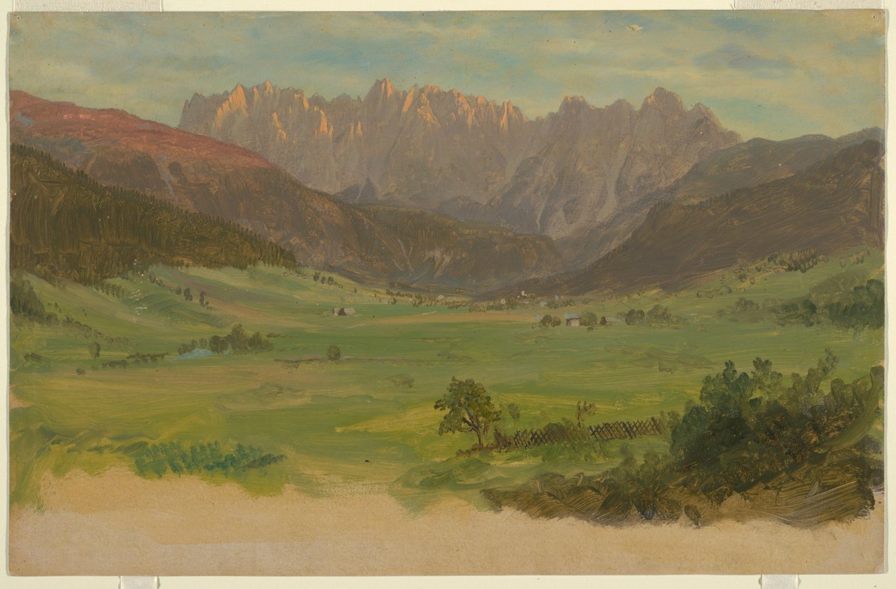 Alpské údolí od Frederic Edwin Church