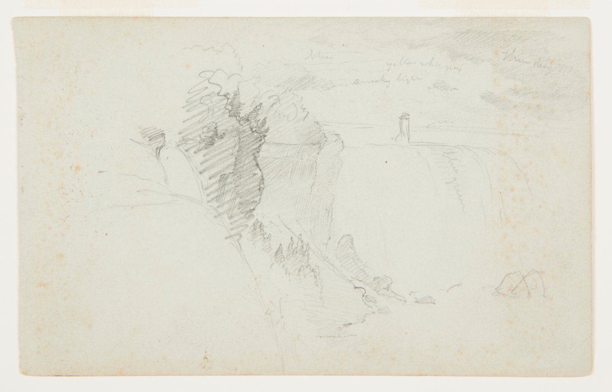 Americké vodopády, řeka Niagara od Frederic Edwin Church