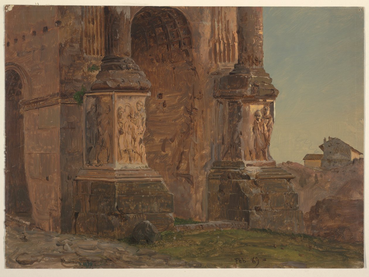 Oblouk Septimia Severa, Řím od Frederic Edwin Church