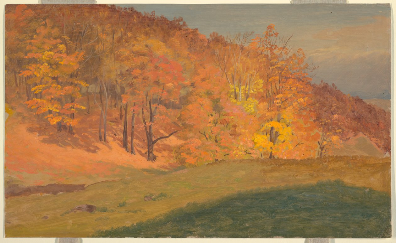 Podzimní les od Frederic Edwin Church