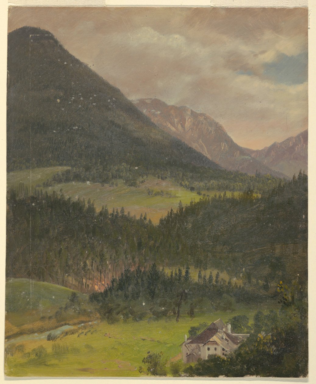 Krajina bavorských Alp od Frederic Edwin Church