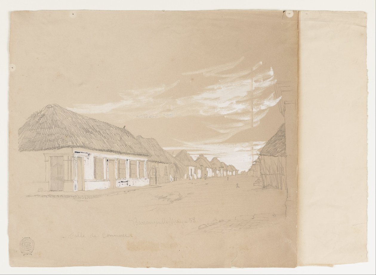 Calle de Commerce, Barranquilla, Kolumbie od Frederic Edwin Church