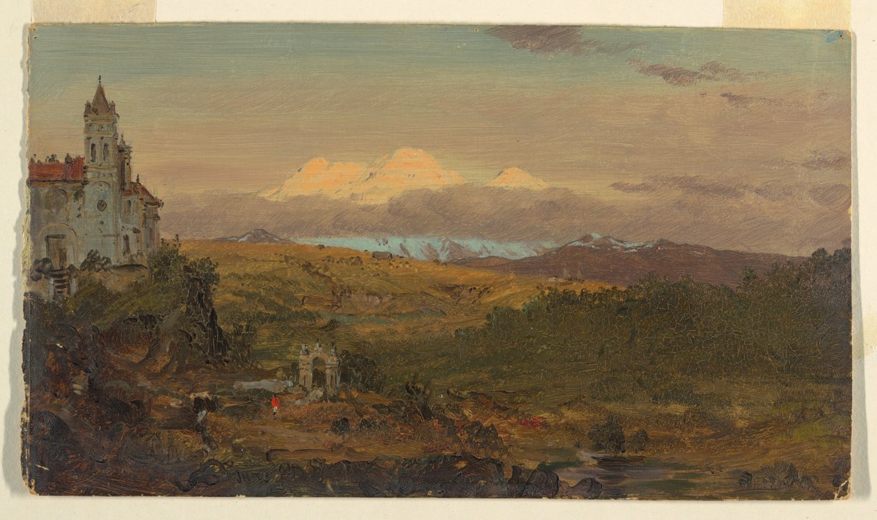Katedrála, Chillo, Ekvádor od Frederic Edwin Church