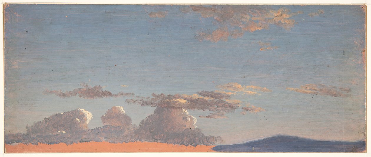 Cloudová studie od Frederic Edwin Church