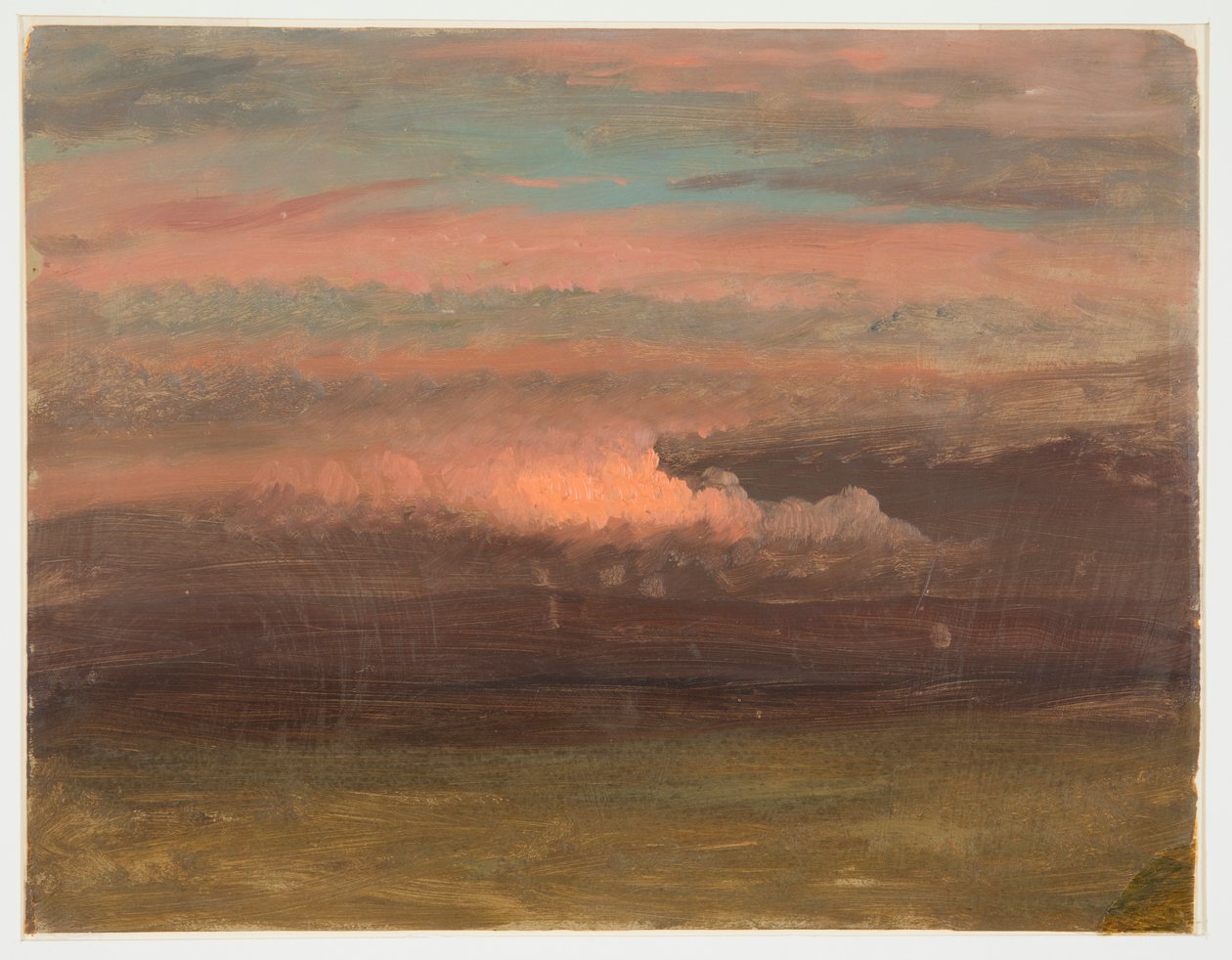 Studie mraků při západu slunce od Frederic Edwin Church