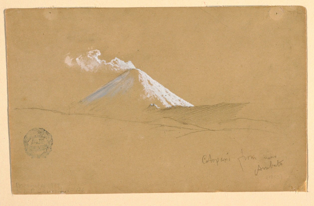 Cotopaxi z blízkosti Ambato, Ekvádor od Frederic Edwin Church