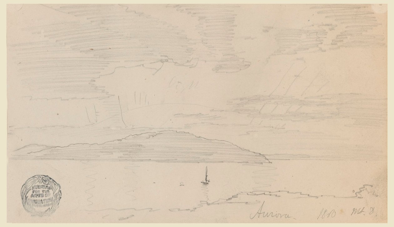 Kresba, Aurora, Mount Desert Island, září 1860 od Frederic Edwin Church