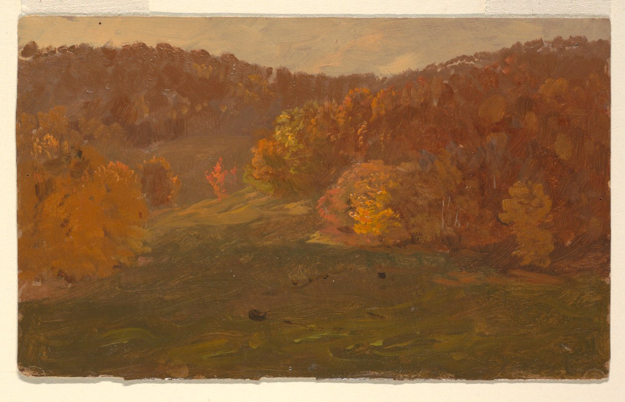 Kresba, Podzimní krajina (Severní Karolína ), 1865-70 od Frederic Edwin Church
