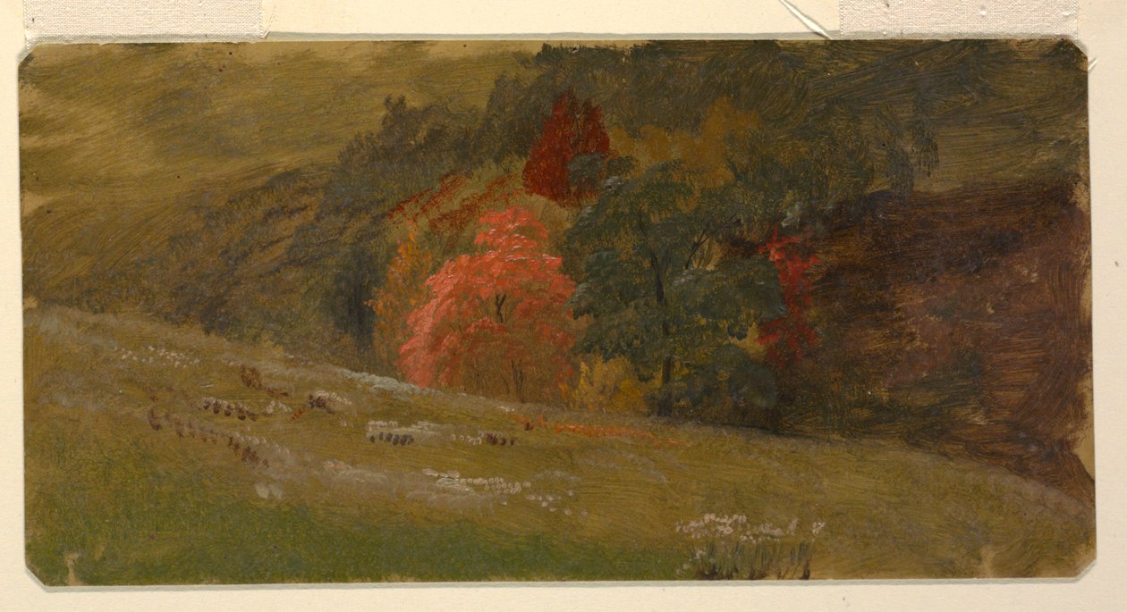 Kresba, Podzimní krajina, asi 1865 od Frederic Edwin Church