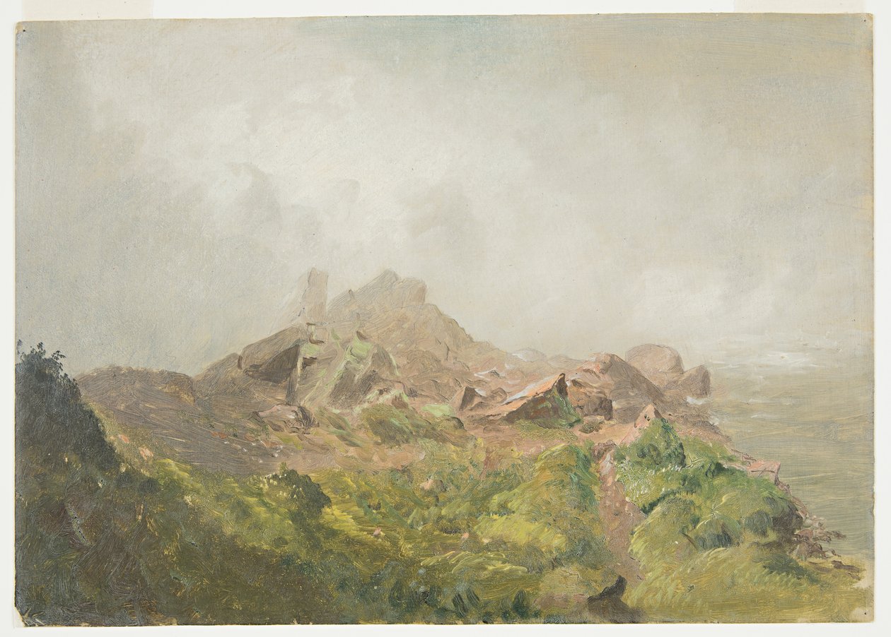 Kresba, Základna Amerického vodopádu, Niagara, 1856-58 od Frederic Edwin Church