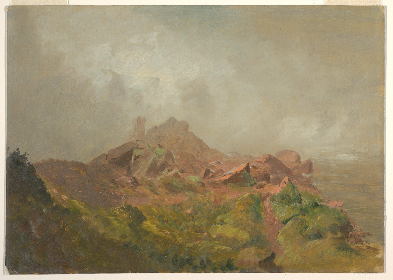 Kresba, Základna Amerického vodopádu, Niagara, 1856-58 od Frederic Edwin Church