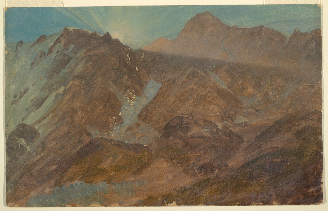 Kresba, Bernské Alpy, Švýcarsko, srpen 1868 od Frederic Edwin Church