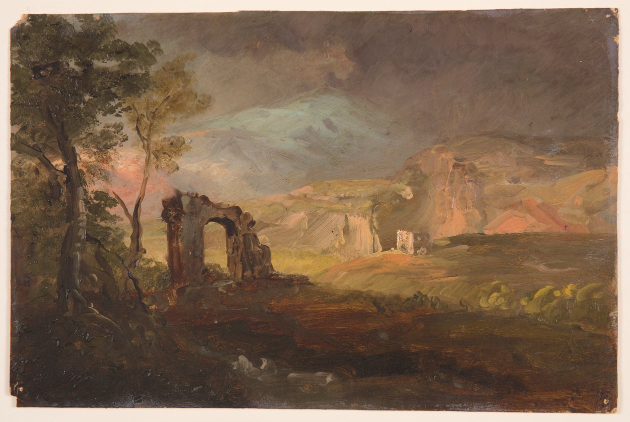 Kresba, Campagna Fantasy, pravděpodobně 1868-69 od Frederic Edwin Church