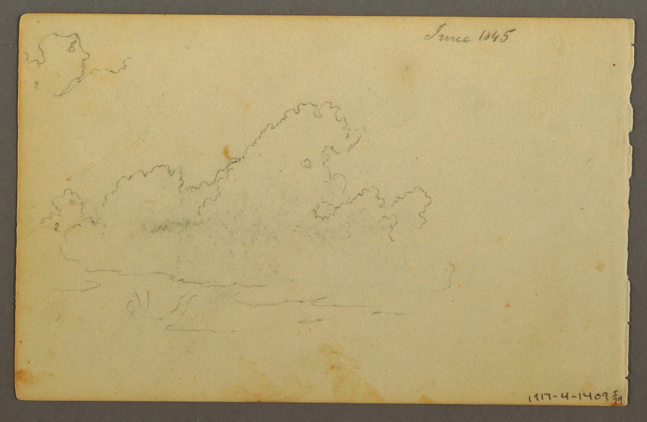 Kresba, Catskill Mountain House, 1844 od Frederic Edwin Church