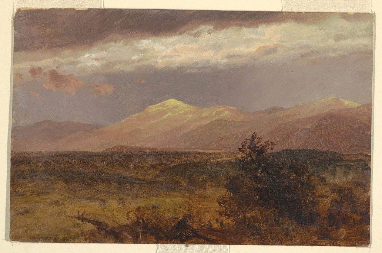 Kresba, Catskills při západu slunce, 1882 od Frederic Edwin Church